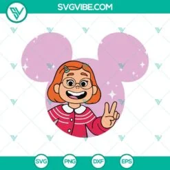 Disney, SVG Files, Turning Red Mei Lee SVG Image PNG Clipart, Disney Ears SVG 2