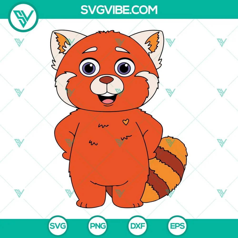 Disney, SVG Files, Turning Red Panda Meilin Mei Lee SVG Files Bundle, Turning 1