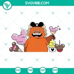 Disney, SVG Files, Turning Red Panda Meilin Mei Lee SVG Files Bundle, Turning 5