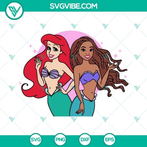 two princess ariel svg the little mermaid 2023 svg disney princess svg 6 mockup