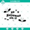 Bad Bunny Halloween SVG design with bats, perfect for Un Halloween Sin Ti theme.