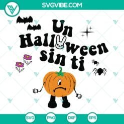 Halloween, Musics, SVG Files, Un Halloween Sin Ti SVG Files, Bad Bunny Heart 5