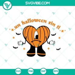 Halloween, Musics, SVG Files, Un Halloween Sin Ti SVG File, Bad Bunny Heart 23