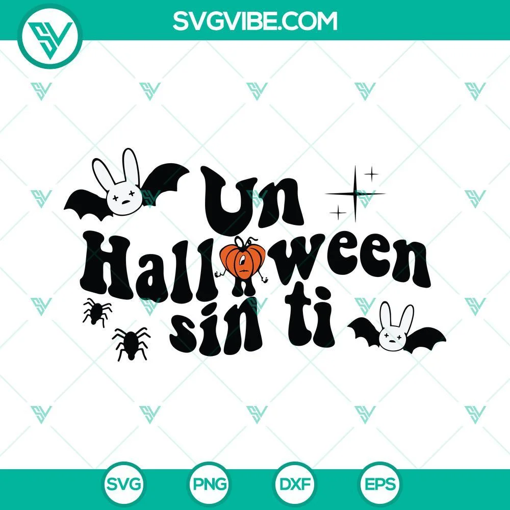 Halloween, Musics, SVG Files, Un Halloween Sin Ti SVG Images PNG DXF EPS Cut 1