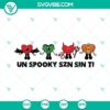 Bad Bunny Halloween-themed SVG images for "Un Verano Sin Ti" song, featuring spooky and festive elements.