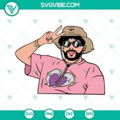 Musics, SVG Files, Un Verano Sin Ti SVG File, Bad Bunny Heart SVG File PNG DXF 3