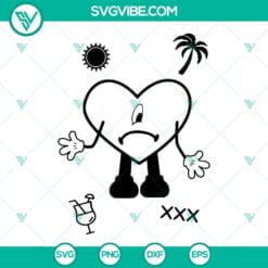 Musics, SVG Files, Un Verano Sin Ti SVG Image, Bad Bunny SVG Download, Bad 2