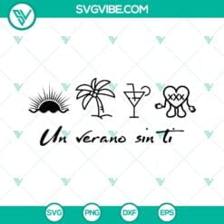 Musics, SVG Files, Un Verano Sin Ti Svg, Sad Heart Svg, Bad Bunny Svg, 17