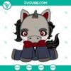 Unicorn horror movie characters SVG file bundle featuring cute and spooky designs for Halloween.