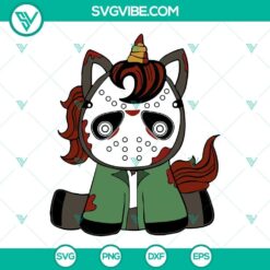 Unicorn Horror Movie Characters SVG File Bundle, Cute Horror 5