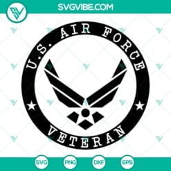 American, SVG Files, Veteran, US Air Force Vet Jet & Flag SVG for Veterans 3