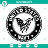 United States Navy and Veteran SVG files with American Flag design for download. Great for patriotic projects.