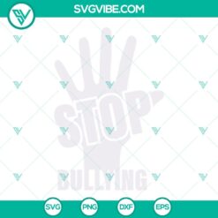 SVG Files, Unity Day, Unity Day SVG Image, Stop Bullying SVG Images, Stop Hand 3