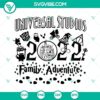 Universal Studios & Magic Kingdom 2022 family adventure SVG download featuring iconic theme park symbols for crafting projects.
