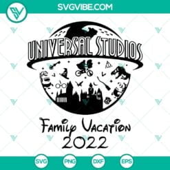 Movies, SVG Files, Universal Studios Family Vacation 2022 SVG Image, Holiday 6