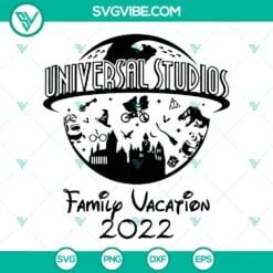 Movies, SVG Files, Universal Studios Family Vacation 2022 SVG Image, Holiday 2