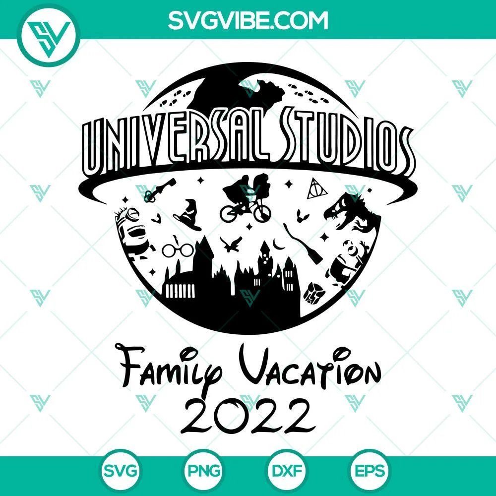 Movies, SVG Files, Universal Studios Family Vacation 2022 SVG Image, Holiday 1