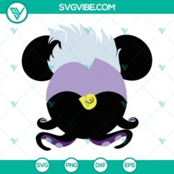 Ursula Mouse Ears SVG File PNG DXF EPS Cut Files For Cricut Silhouette