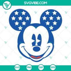 4th Of July, Disney, SVG Files, USA Mickey Mouse Head SVG Files, Disney 4th Of 8