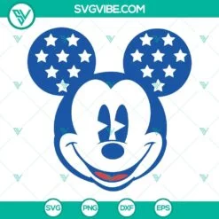 4th Of July, Disney, SVG Files, Mickey USA SVG File, Mickey American Flag 4th 4