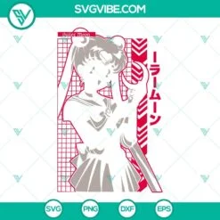 Anime, SVG Files, Sailor Moon SVG Images PNG DXF EPS, Baby Sailor Moon SVG 4