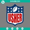 Usher Super Bowl 2024 NFL Halftime Show SVG image with SVG, PNG, EPS, and DXF files for download.