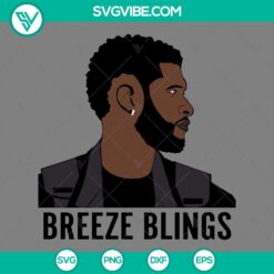 SVG Files, Trending, Usher SVG File, Breeze Blings SVG Download Usher  5