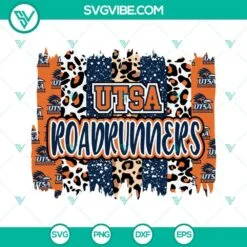 Football, Sports, SVG Files, UTSA RoadRunners Texas SVG Download PNG DXF EPS 3