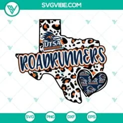 Football, Sports, SVG Files, UTSA RoadRunners Texas SVG Download PNG DXF EPS 2