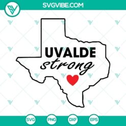 Uvalde Strong Wolf Texas SVG File Bundle, Uvalde Strong SVG Files, Pray For 4