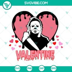 SVG Files, Valentine's Day, Valentine Michael Myers SVG Image, Valentine’s 1