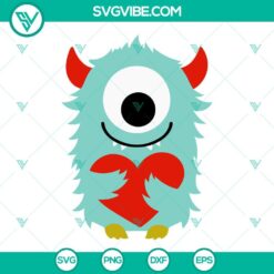 Valentine Monsters SVG Image Bundle, Love Monster SVG Images, Valentine’s Day 2
