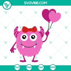 SVG Files, Valentine's Day, Valentine Monsters SVG File Bundle, Monster SVG 13