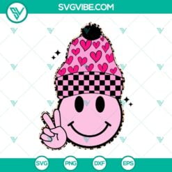 St Patrick's Day, SVG Files, Valentine’s Day Beanie Smiley face SVG File, 2