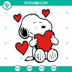 Cartoons, SVG Files, Valentine's Day, Valentine Snoopy SVG Files, Snoopy With 10