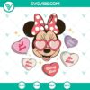 Valentines Minnie SVG and Magical Heart SVG Files for Valentine's Day, Preppy design.