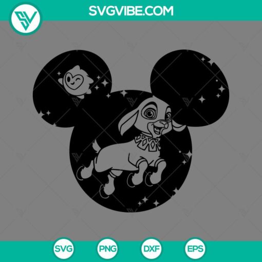 valentino wish mickey head svg cut files for cricut silhouette mockup