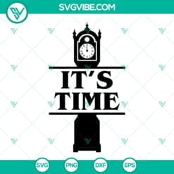 Movies, SVG Files, Vecna It’s Time Clock SVG Image, Stranger Things SVG Files 2