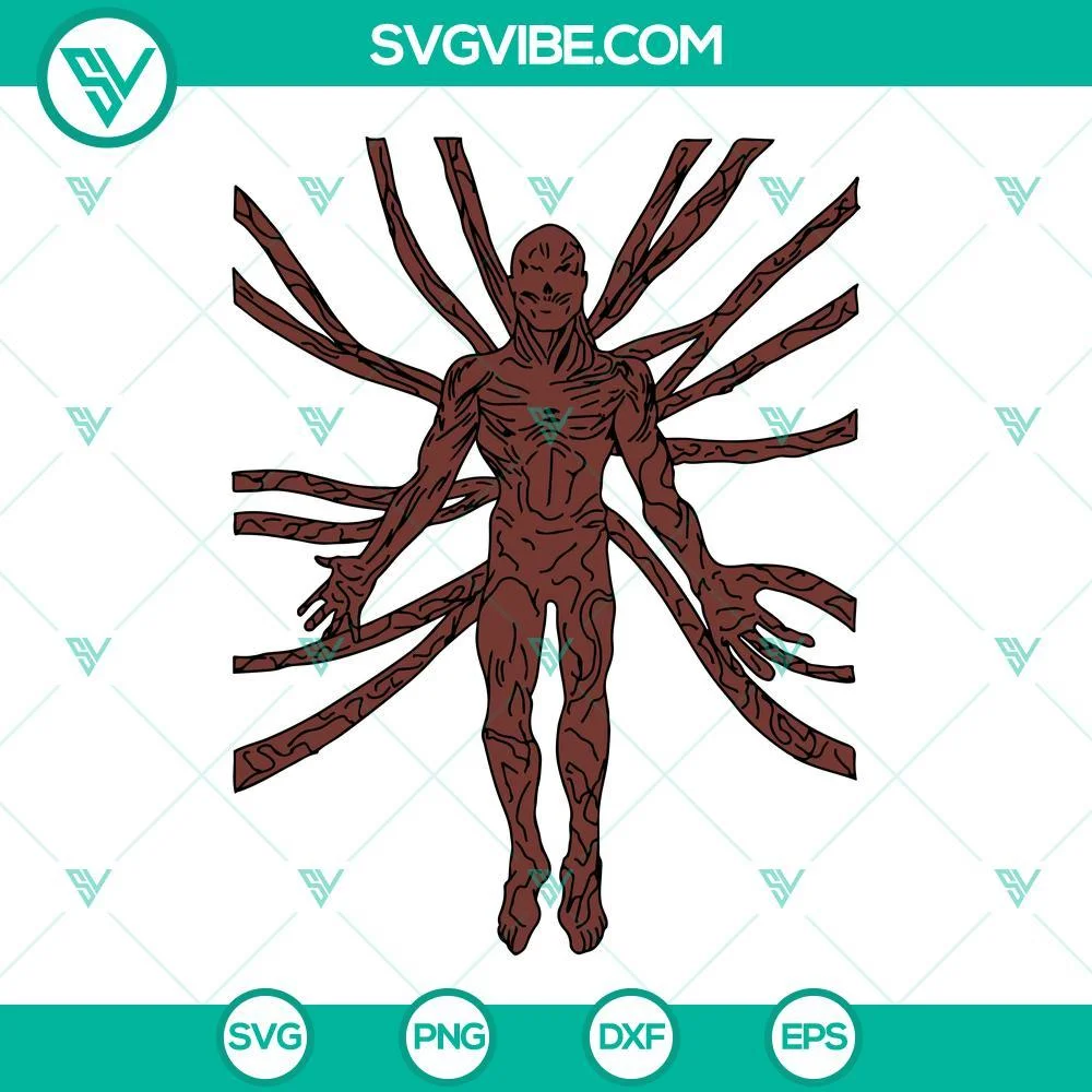 Movies, SVG Files, Vecna Stranger Things Season 4 SVG Image PNG EPS DXF Instant 1