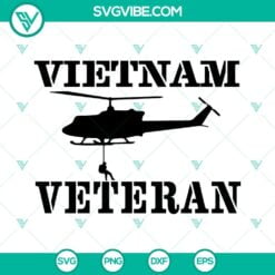 SVG Files, Veteran, Vietnam Veteran SVG Image, UH1 Huey SVG File, Military SVG 2