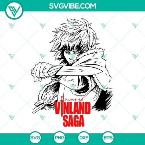 vinland saga svg thorfinn svg torufin svg anime svg png dxf eps instant download 7 mockup