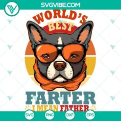 Father’s Day, SVG Files, Vintage Cool Dog World’s Best Farter SVG File – 14