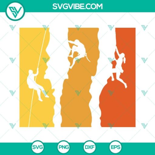 vintage rock climbing svg mountain climbing svg hiking svg climber svg png dxf eps 9 mockup