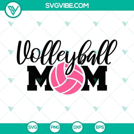 volleyball mom svg volleyball mama svg game day svg mothers day sport svg png dxf eps 7 mockup