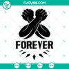 Wakanda Forever salute Black Panther hand gesture SVG download. Bold and powerful Wakanda symbol. Perfect for fans of the movie.