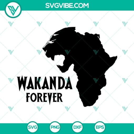 wakanda forever svg eps dxf png cricut silhouette file 7 mockup