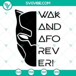 Wakanda Forever SVG clipart featuring iconic symbols from the movie Black Panther. Instant digital download vector images.