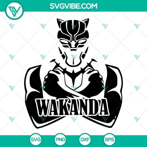 wakanda svg black panther svg cut file marvel svg 5 mockup