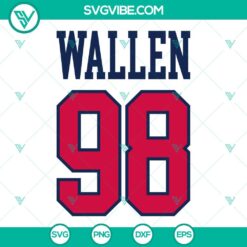 Musics, SVG Files, Wallen 98 Braves SVG Image PNG DXF EPS Digital Download 20