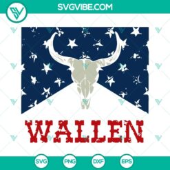 4th Of July, SVG Files, Wallen American Flag SVG Download, 4th Of July Wallen 19